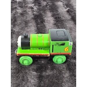 Thomas & Friends Wooden Railway Lights & Sounds Percy Green Engine No. 6 Toy